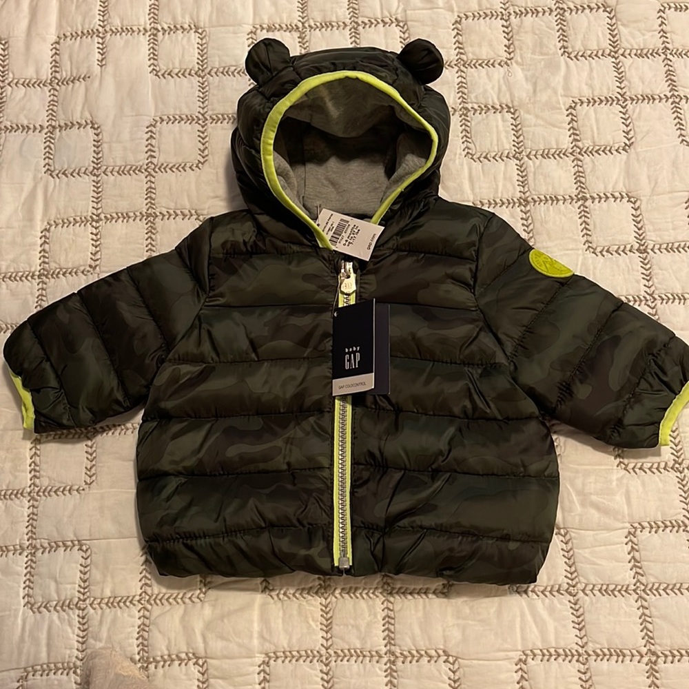 Baby Gap Camo coat 0-6 months